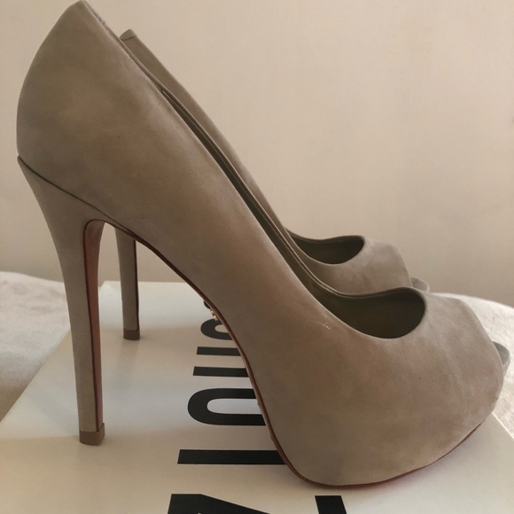 NWT Schutz Sommer Suede Peep Toe Platform - Picture 2 of 7